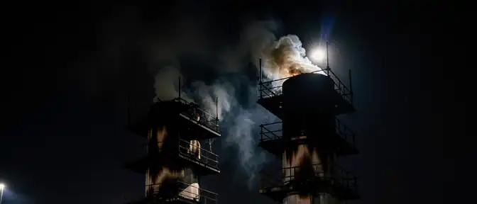 Грозовой разряд спровоцировал пожар на объекте энергетики в Амурской области
